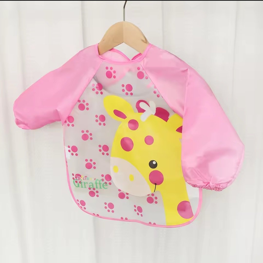 Long-Sleeve Waterproof Baby Bib
