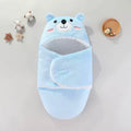 Bear Swaddle Wrap Blanket — Blue