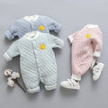 Flannel Cartoon-Print Baby Romper — Soft Winter Bodysuit Jumpsuit (0–19 Months)