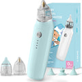 Electric baby nasal aspirator with silicone tips