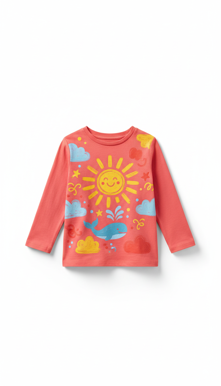 Illuminated with soft, Sunshine Yellow, and Sky Blue tones are highlighted, with a subtle soft shadow beneath for...