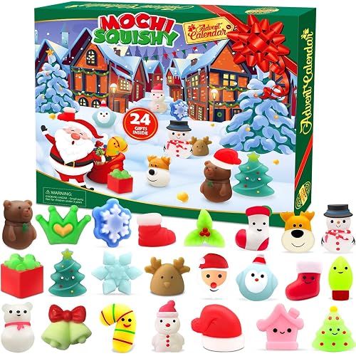 Squishy advent calendar with 24 doors