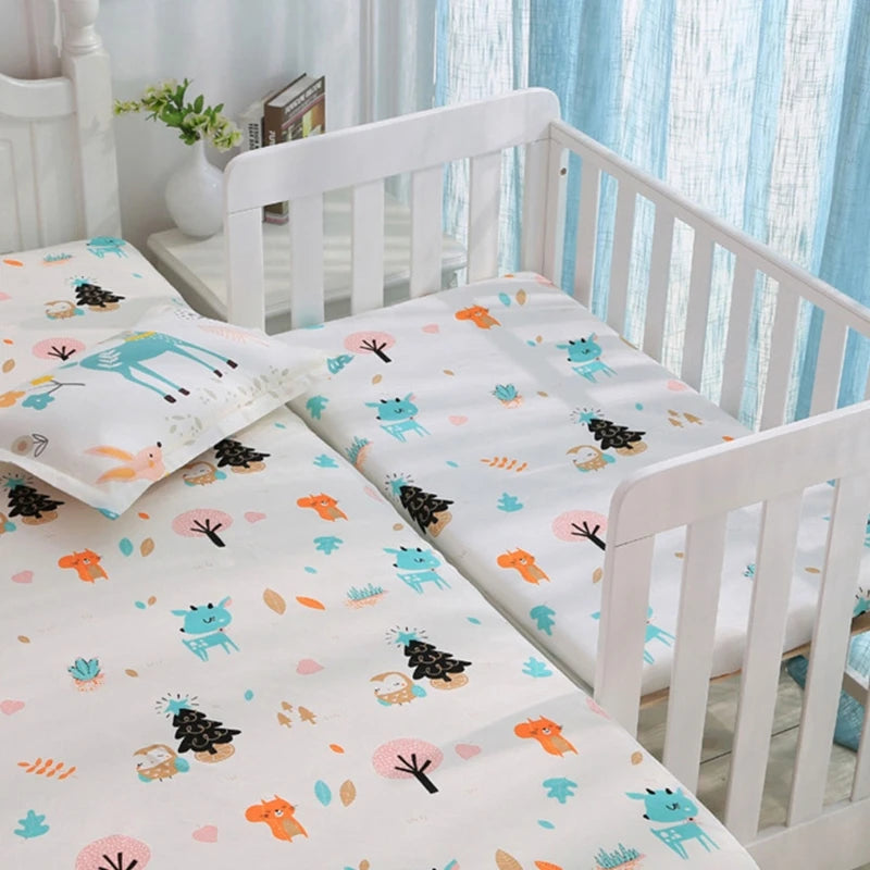 Waterproof crib mattress protector fitted sheet