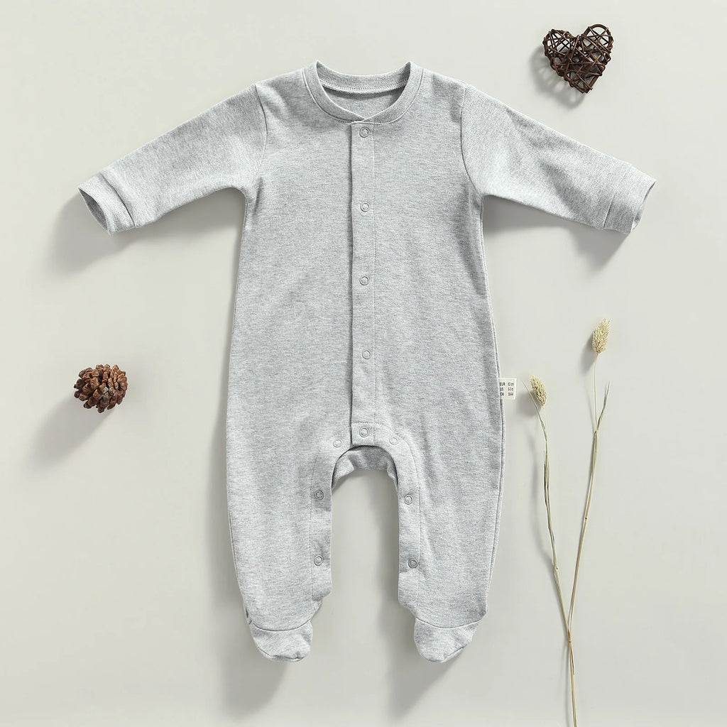 Thickened Cotton Winter Bodysuit — Warm Long-Sleeve Onesie for Home Wear