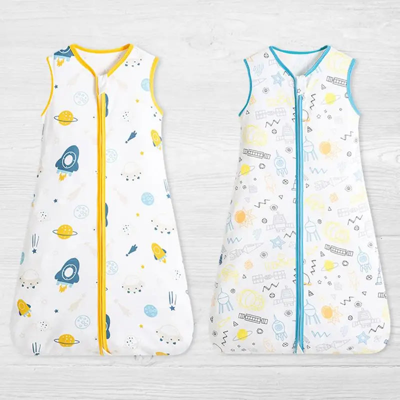 Sleeveless cotton baby sleep sack
