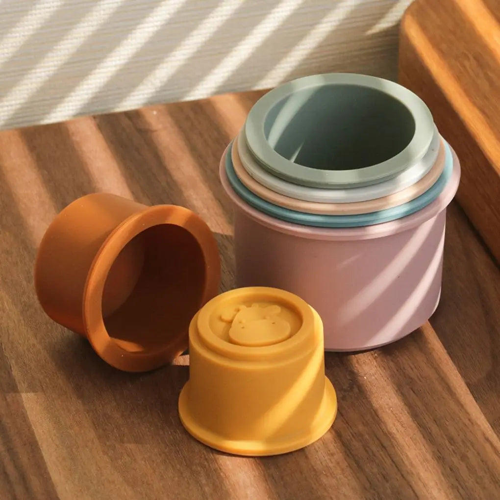Silicone Stacking Cups — 7 Piece Set