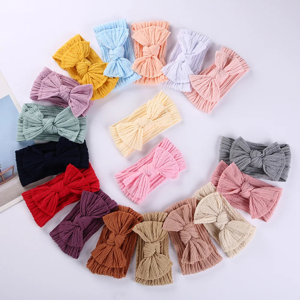 Baby bow headbands three pack