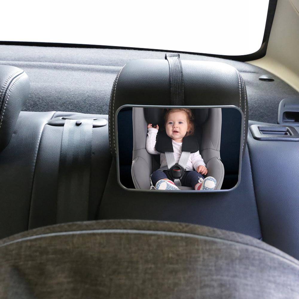 Baby Car Mirror for Rear-Facing Seat — Wide View, 360° Adjustable