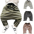 Striped harem pants for infants and toddlers